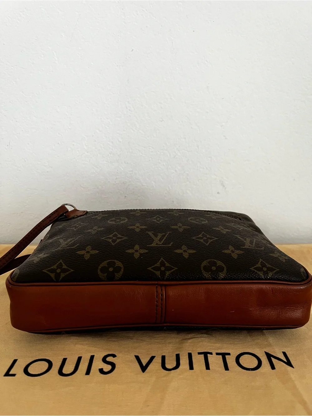 Rare Louis Vuitton Monogram Travel Wristlet Clutch Late 1970s-Early 80s France